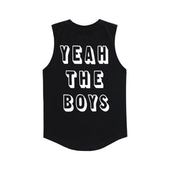 YEAH THE BOYS MUSCLE TEE SMALL PRINT